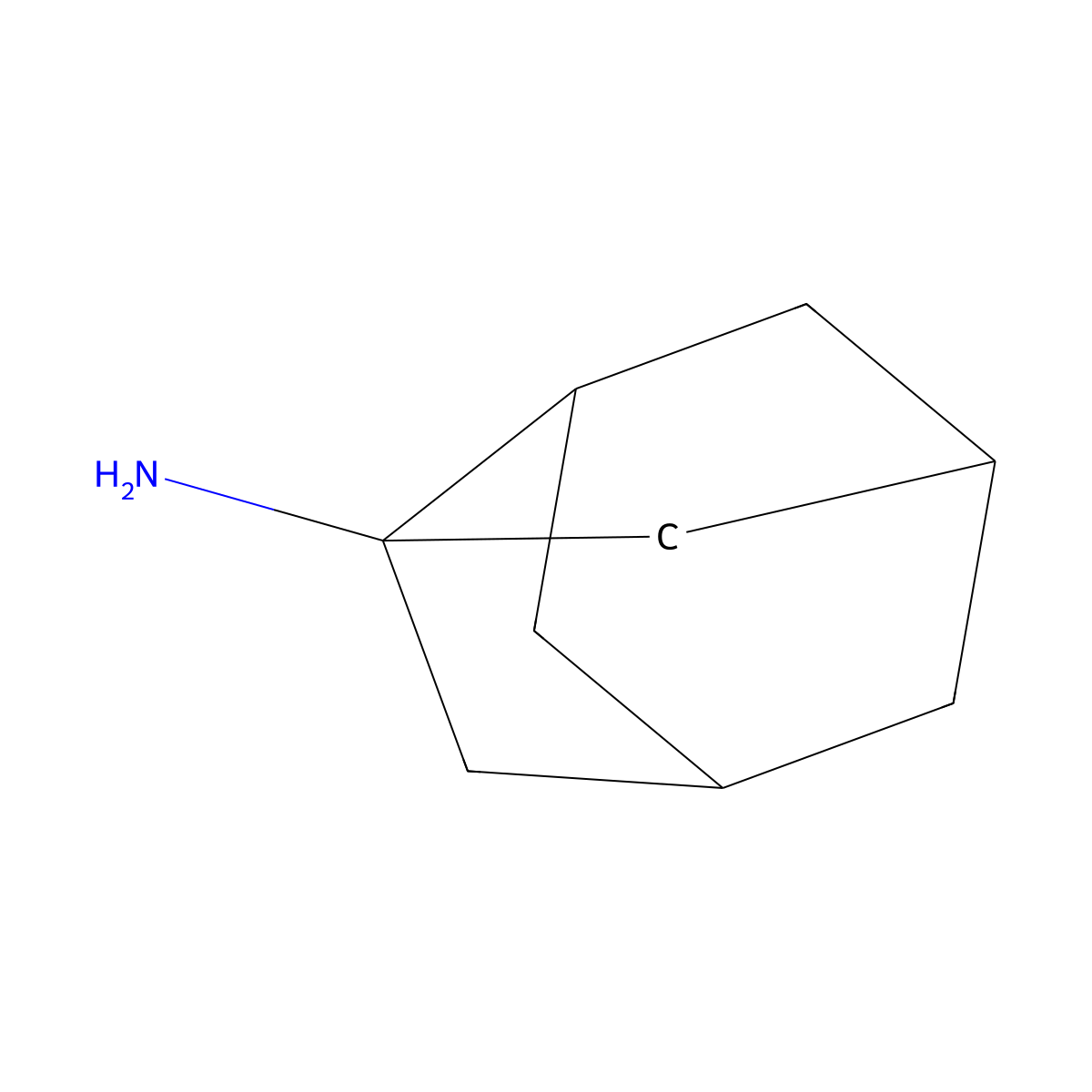 Octahydro-2,5-methanopentalen-3a-amine molecular structure, CAS 28224-43-3