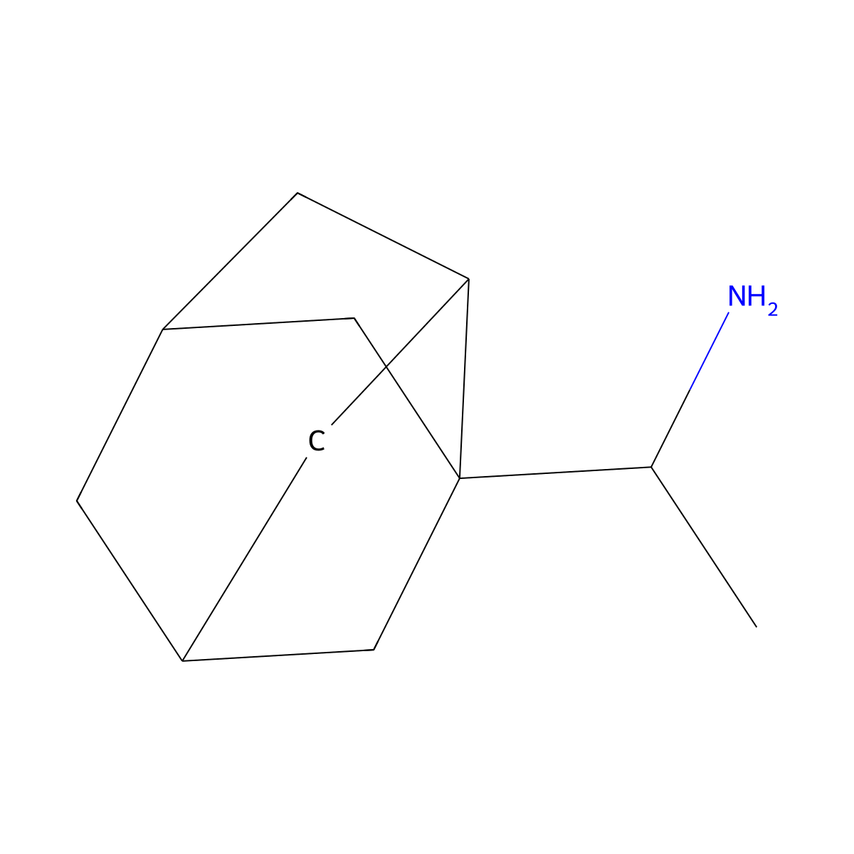1-{Tricyclo[3.3.1.0,3,7]nonan-3-yl}ethan-1-amine molecular structure, CAS 28224-44-4