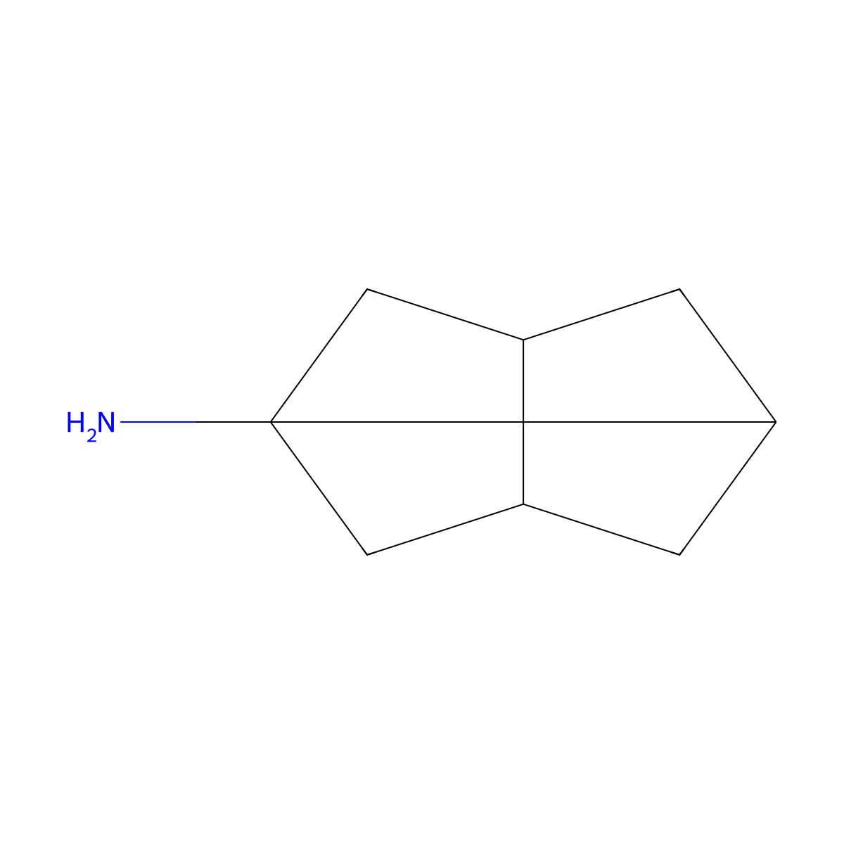 Tricyclo[3.3.0.0,3,7]octan-1-amine molecular structure, CAS 28224-47-7
