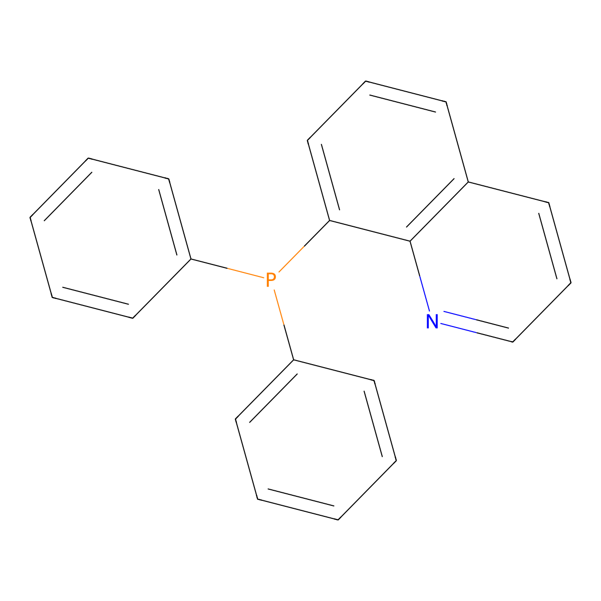8-(Diphenylphosphino)quinoline molecular structure, CAS 28225-52-7