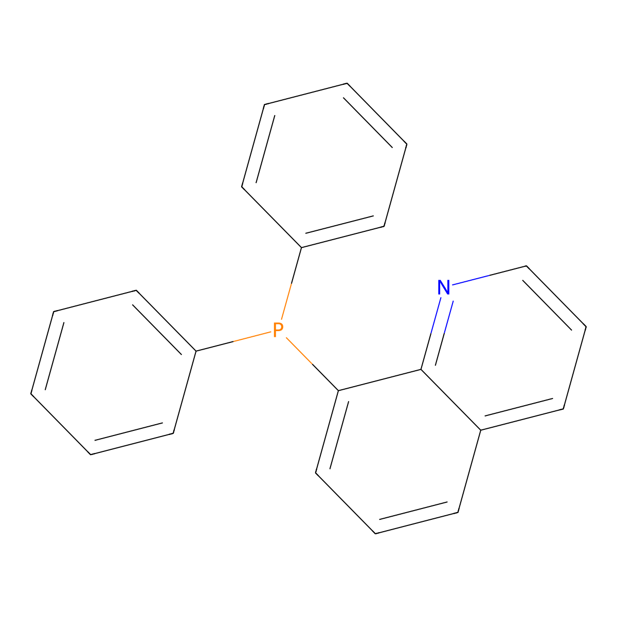 8-(Diphenylphosphino)quinoline molecular structure, CAS 28225-52-7