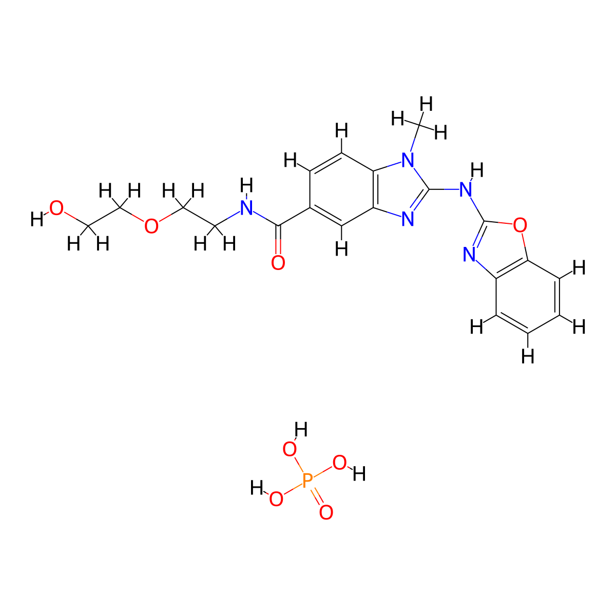 Asp-8731 phosphate molecular structure, CAS 2822580-18-5