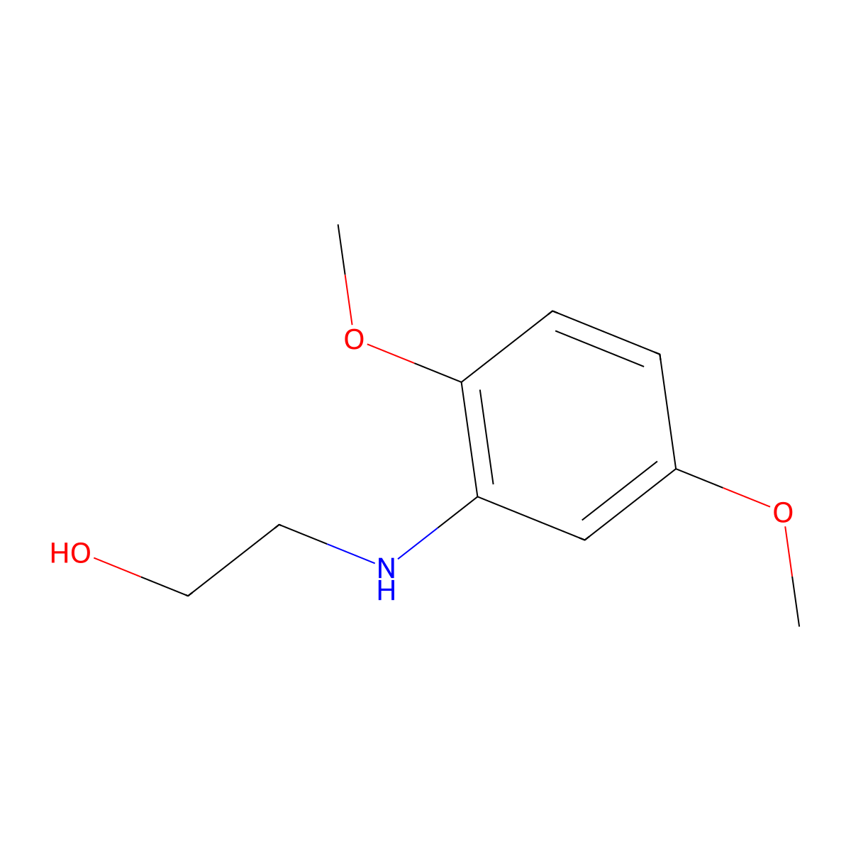 2-(2,5-Dimethoxyanilino)ethan-1-ol molecular structure, CAS 28226-20-2