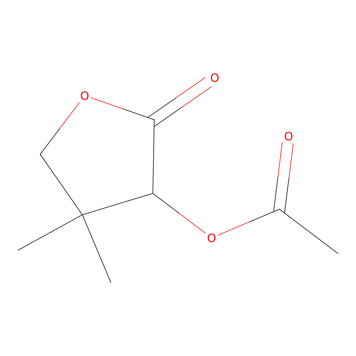 0-Acetylpantolactone molecular structure, CAS 28227-36-3