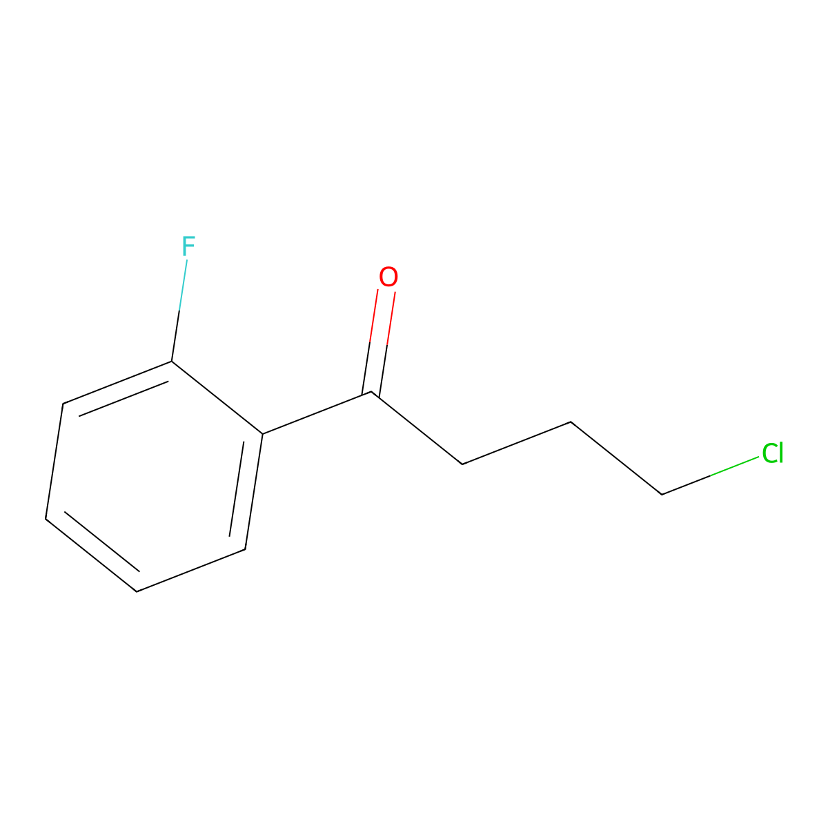 4-Chloro-1-(2-fluorophenyl)butan-1-one molecular structure, CAS 2823-19-0