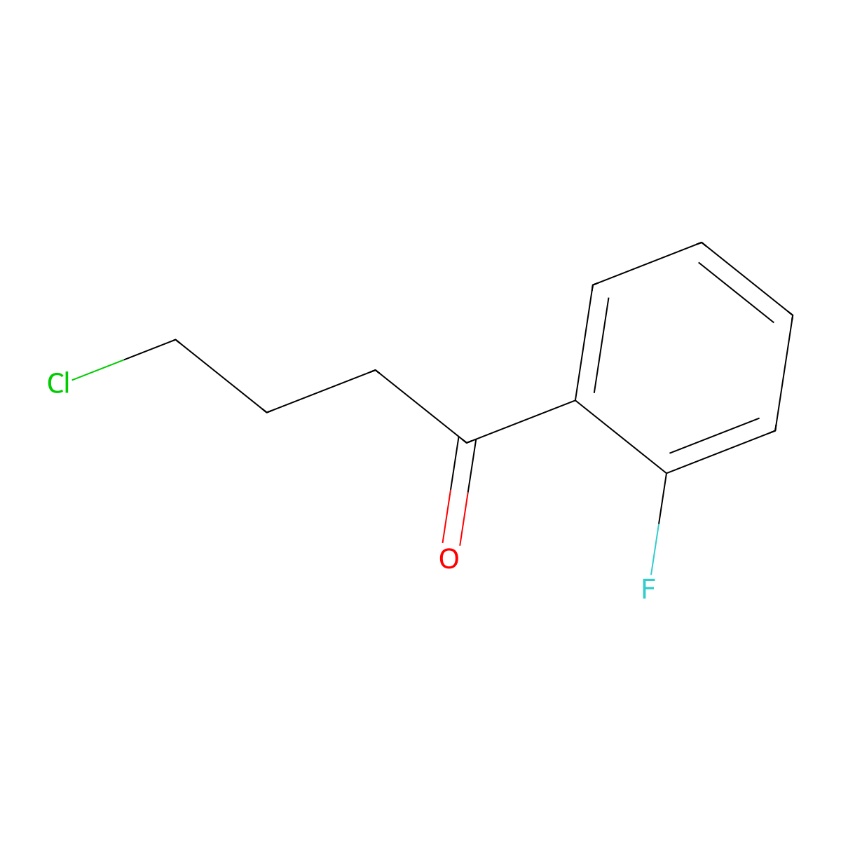 4-Chloro-1-(2-fluorophenyl)butan-1-one molecular structure, CAS 2823-19-0