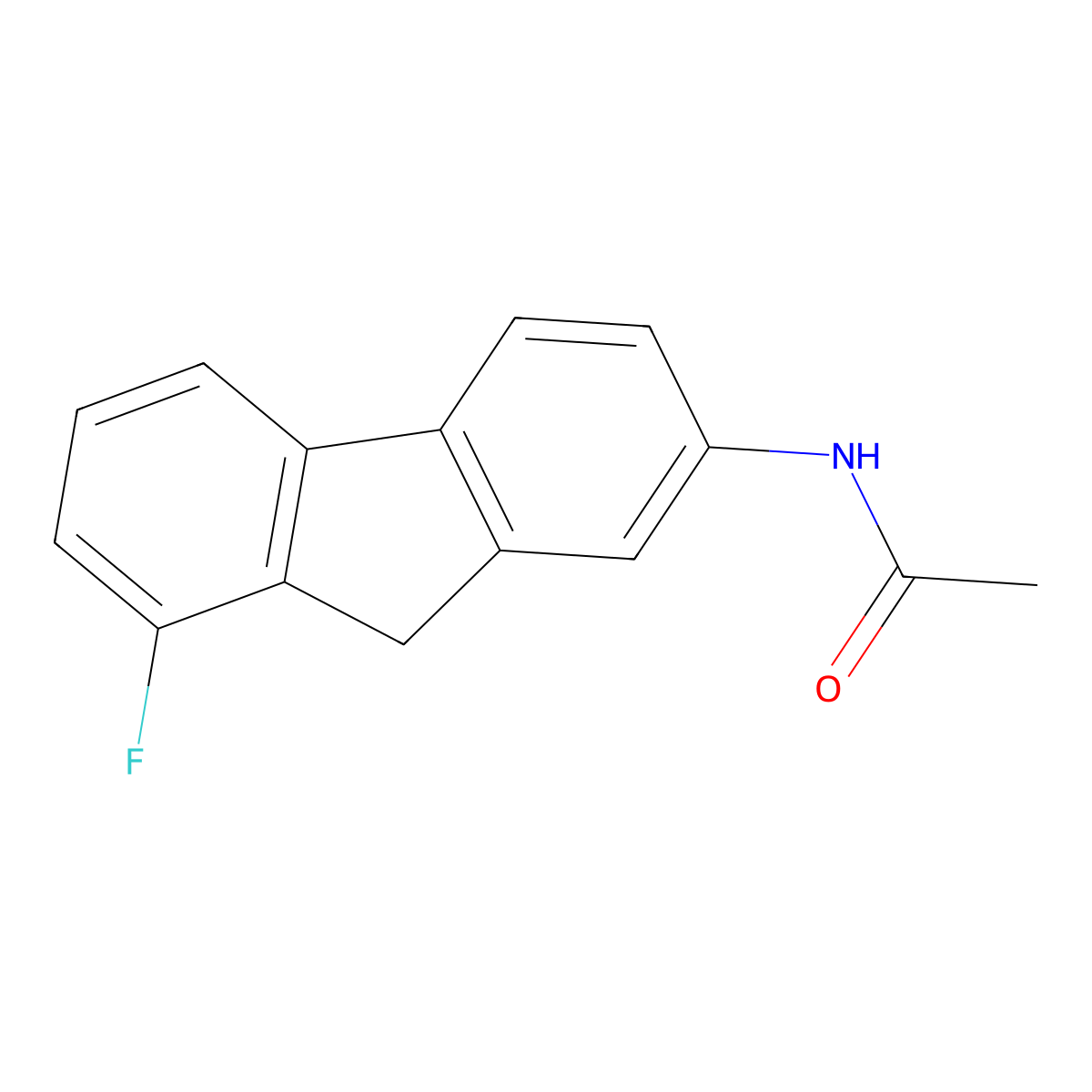 Acetamide, N-(8-fluorofluoren-2-YL)- molecular structure, CAS 2823-95-2