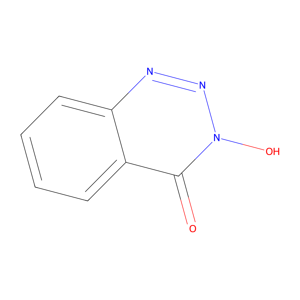 3-hydroxy-1,2,3-benzotriazin-4(3H)-one molecular structure, CAS 28230-32-2