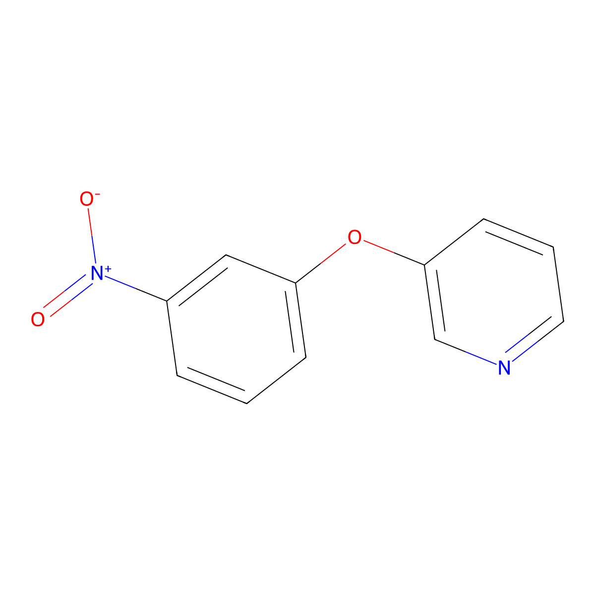 3-(3-Nitrophenoxy)pyridine molecular structure, CAS 28232-52-2
