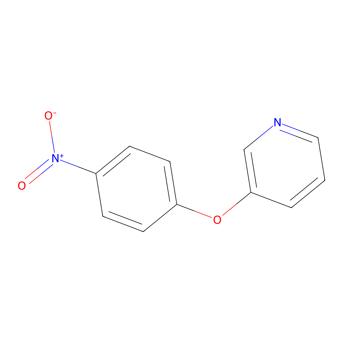 3-(4-Nitrophenoxy)pyridine molecular structure, CAS 28232-53-3