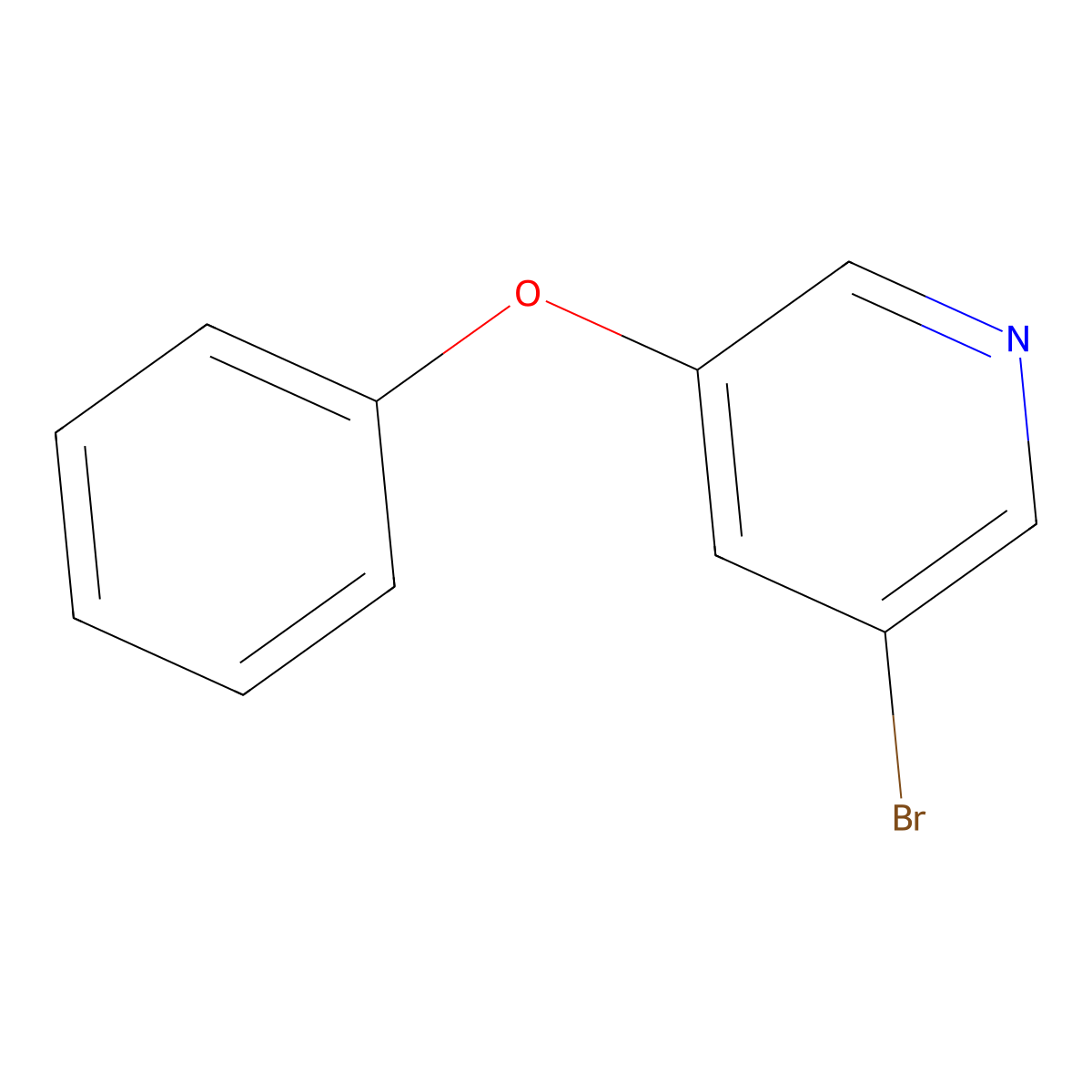 3-Bromo-5-phenoxypyridine molecular structure, CAS 28232-63-5