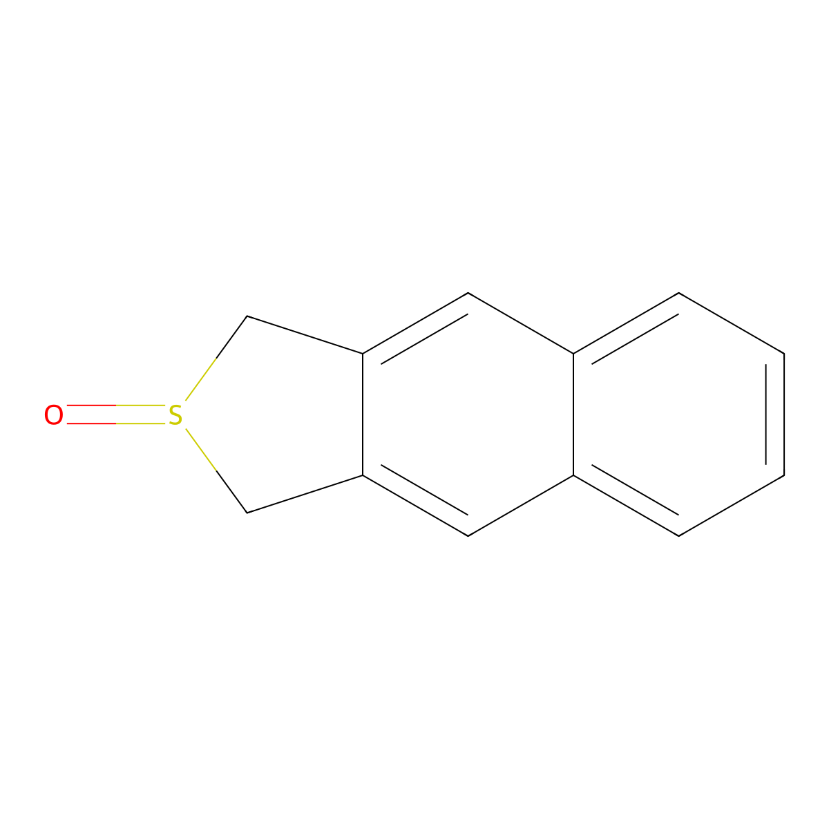 1,3-Dihydronaphtho[2,3-c]thiophene 2-oxide molecular structure, CAS 28238-02-0