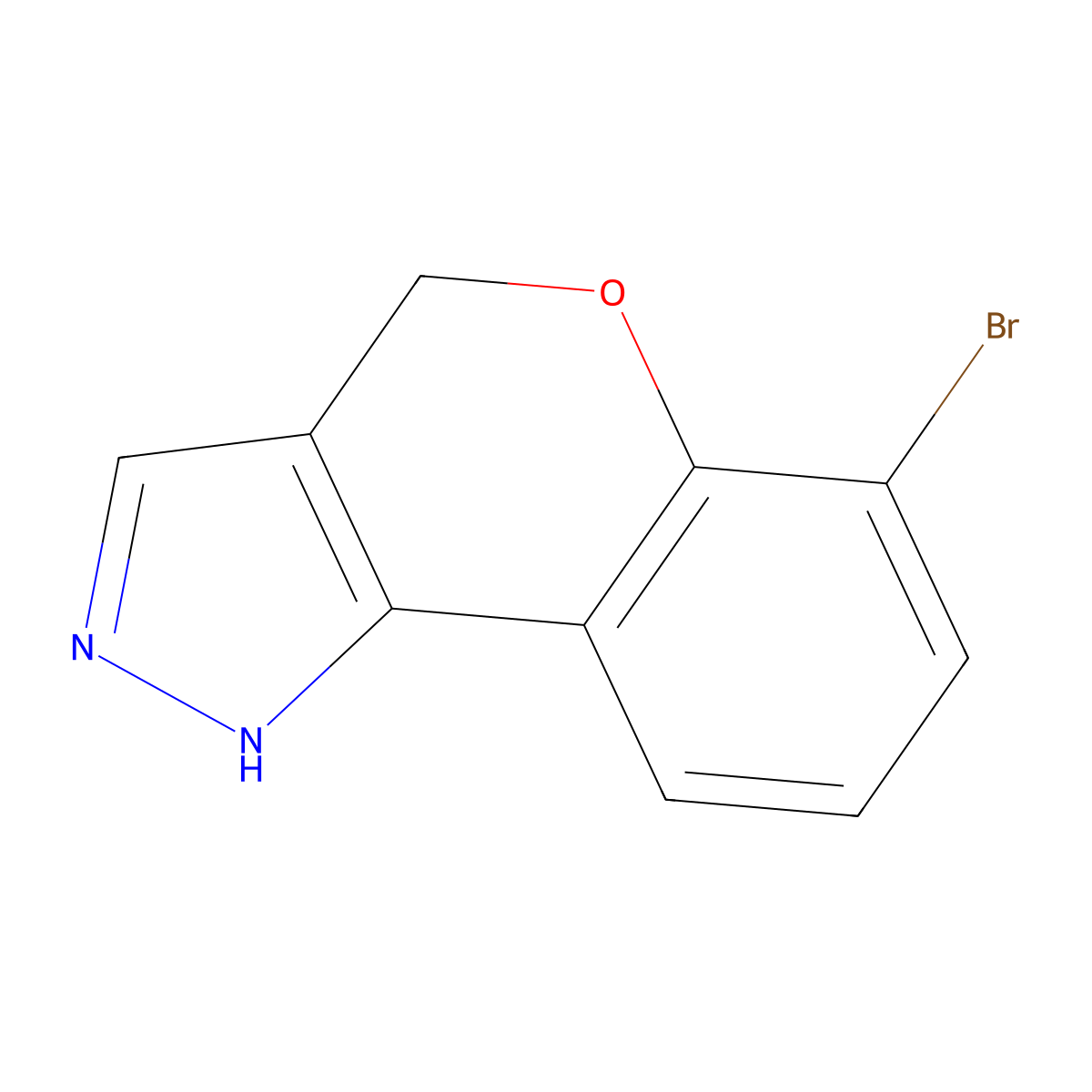 6-Bromo-2,4-dihydrochromeno[4,3-c]pyrazole molecular structure, CAS 2824165-40-2