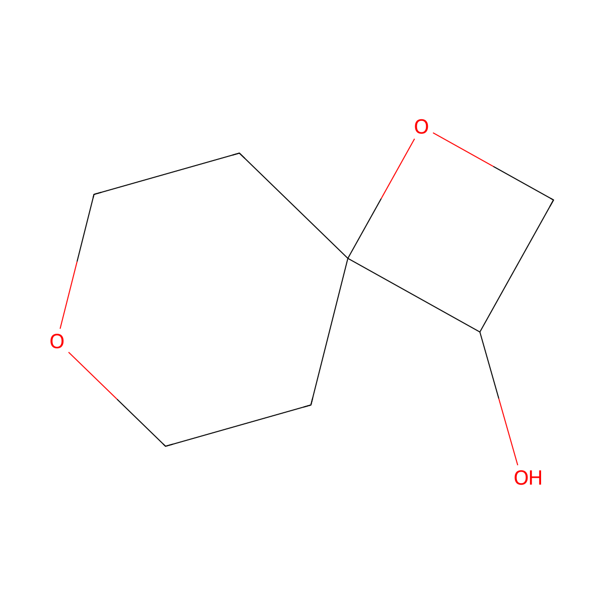 1,7-Dioxaspiro[3.5]nonan-3-OL molecular structure, CAS 2824591-10-6