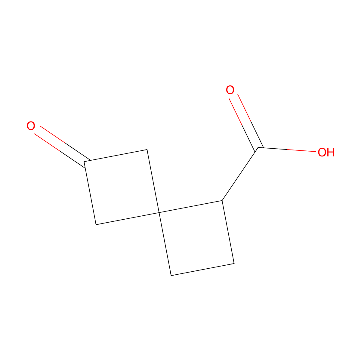 6-Oxospiro[3.3]heptane-1-carboxylic acid molecular structure, CAS 2824980-83-6