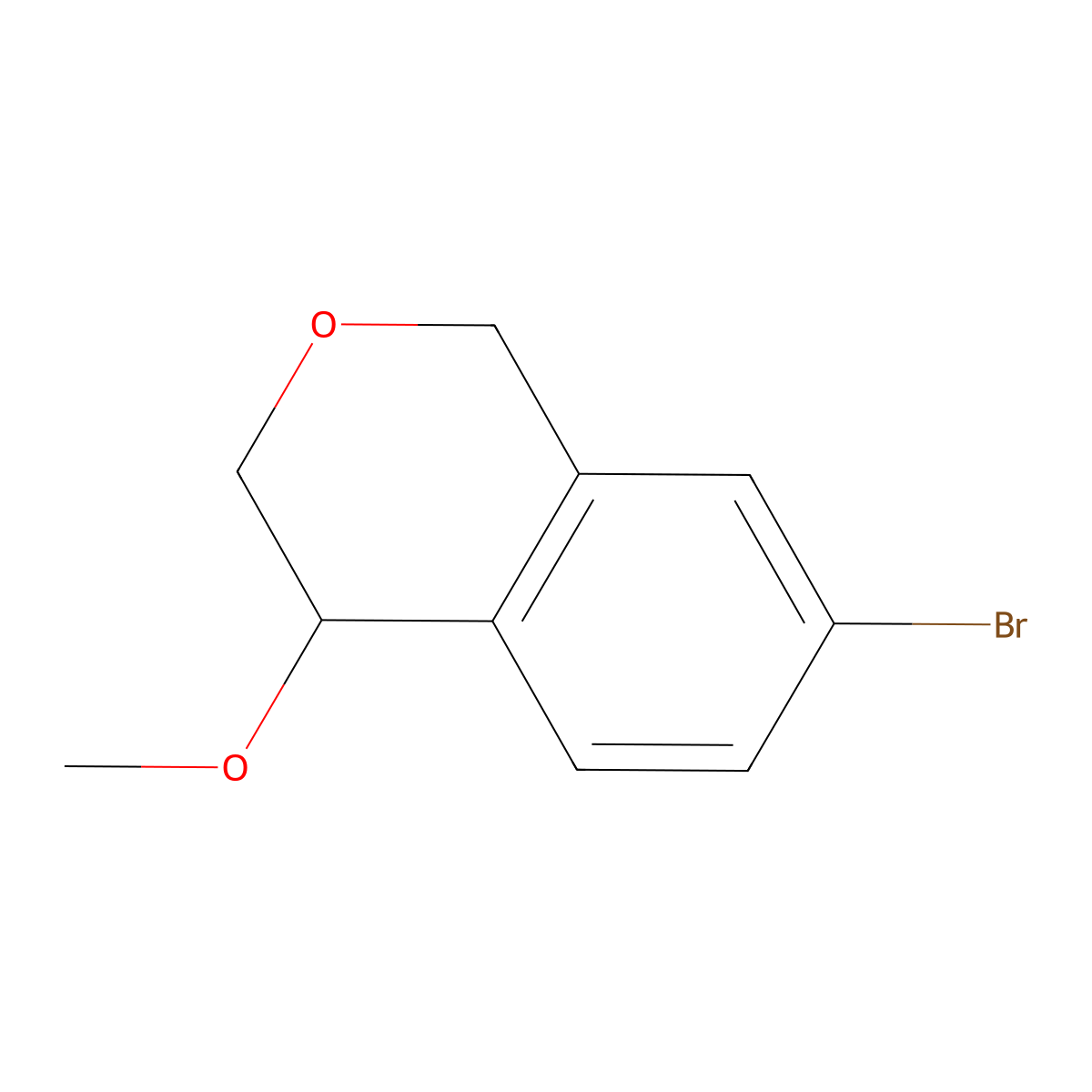(4R)-7-bromo-4-methoxy-3,4-dihydro-1H-2-benzopyran molecular structure, CAS 2824986-93-6