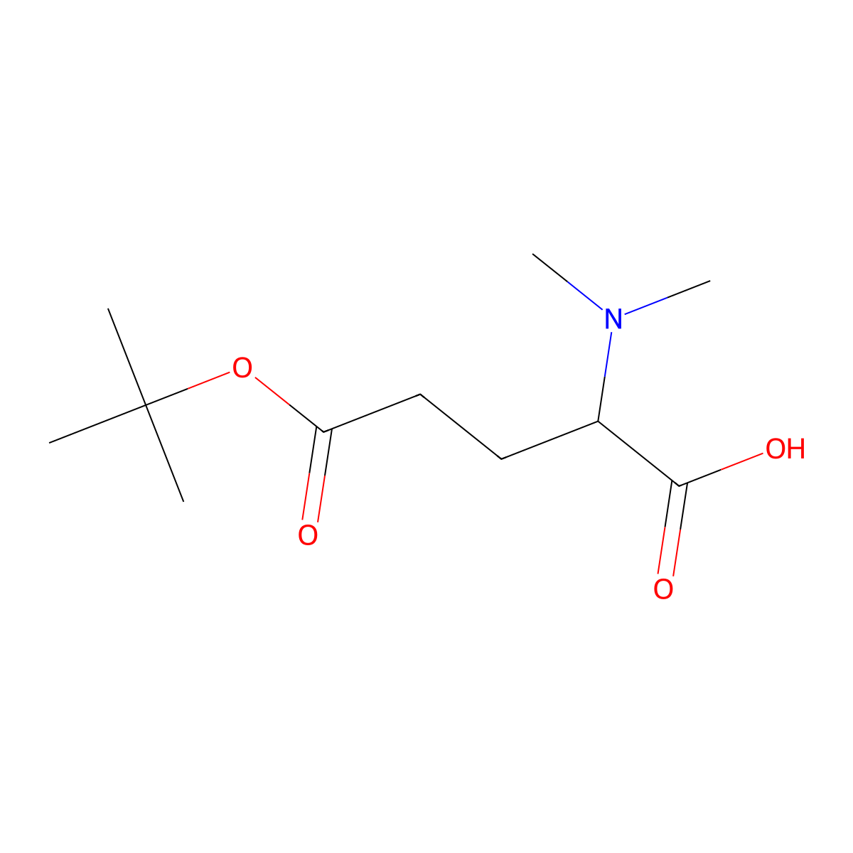 (2R)-5-(tert-butoxy)-2-(dimethylamino)-5-oxopentanoicacid molecular structure, CAS 2824987-01-9