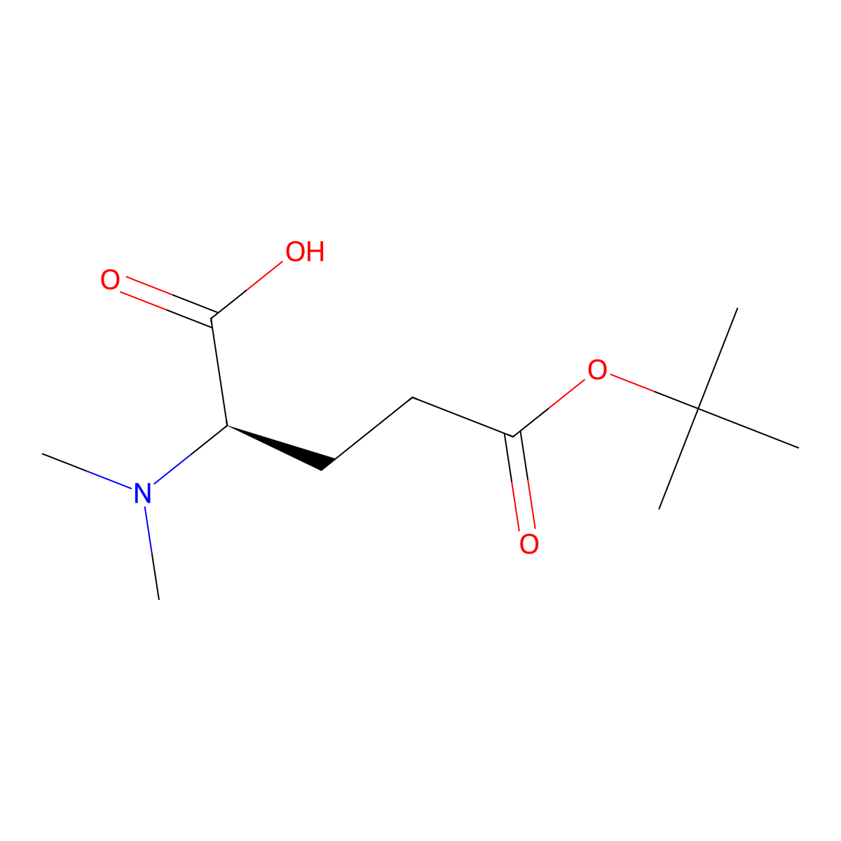 (2R)-5-(tert-butoxy)-2-(dimethylamino)-5-oxopentanoicacid molecular structure, CAS 2824987-01-9