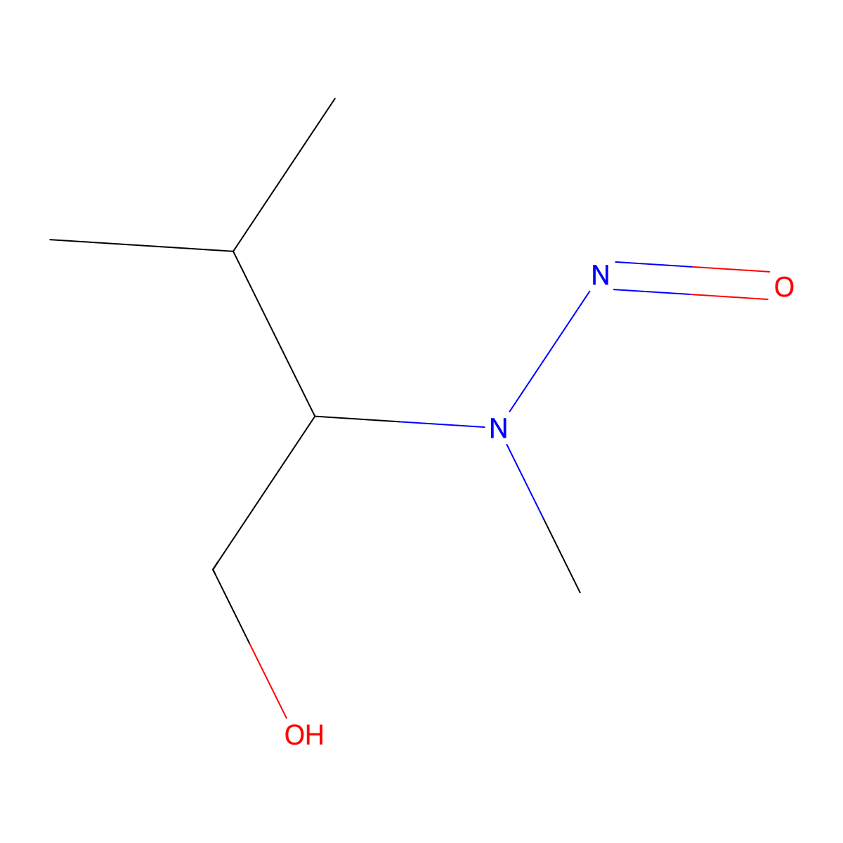 (2R)-3-methyl-2-[methyl(nitroso)amino]butan-1-ol molecular structure, CAS 2824987-11-1