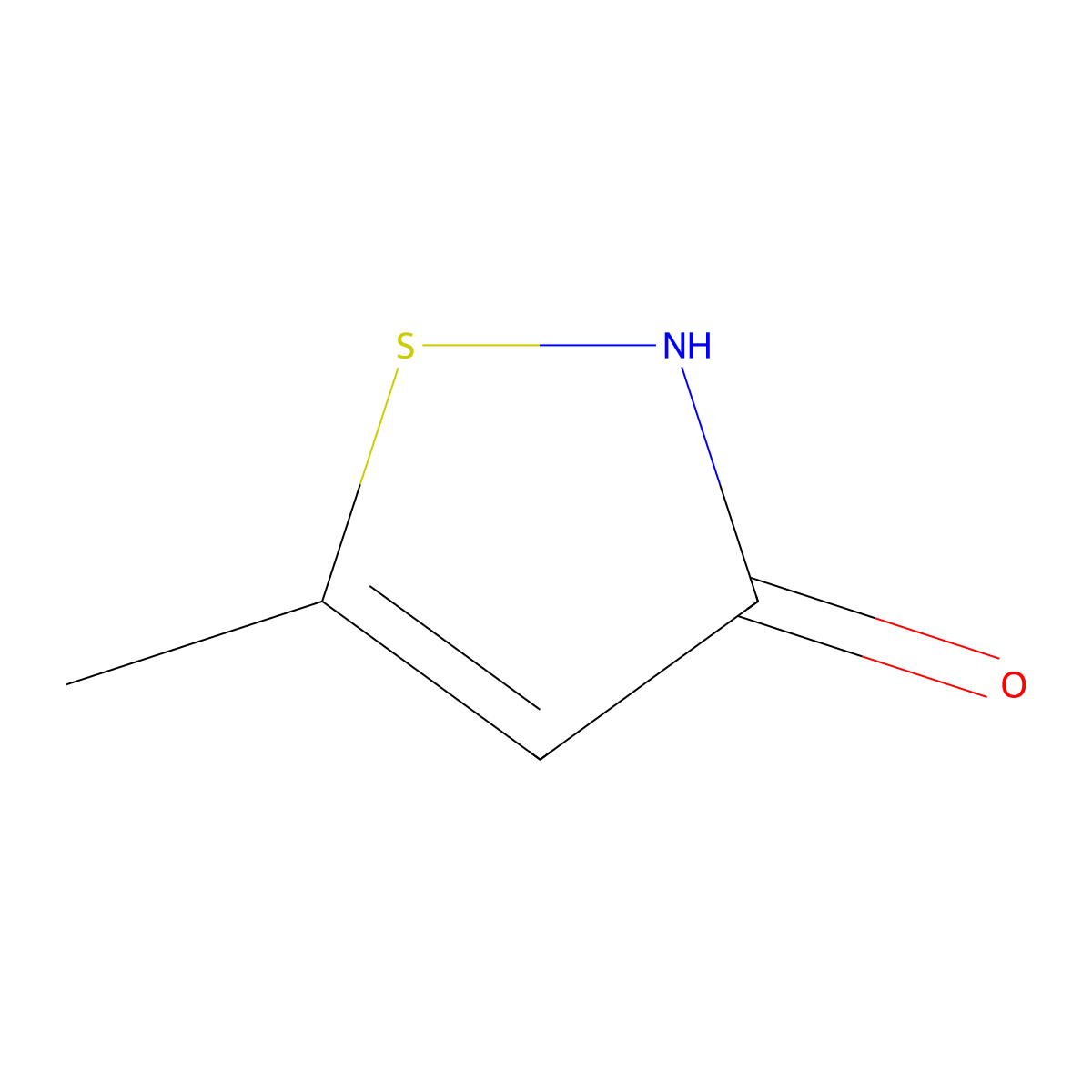 5-Methylisothiazol-3-ol molecular structure, CAS 2825-29-8