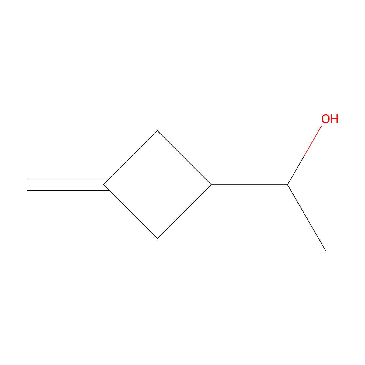 1-(3-Methylidenecyclobutyl)ethan-1-ol molecular structure, CAS 2825005-25-0