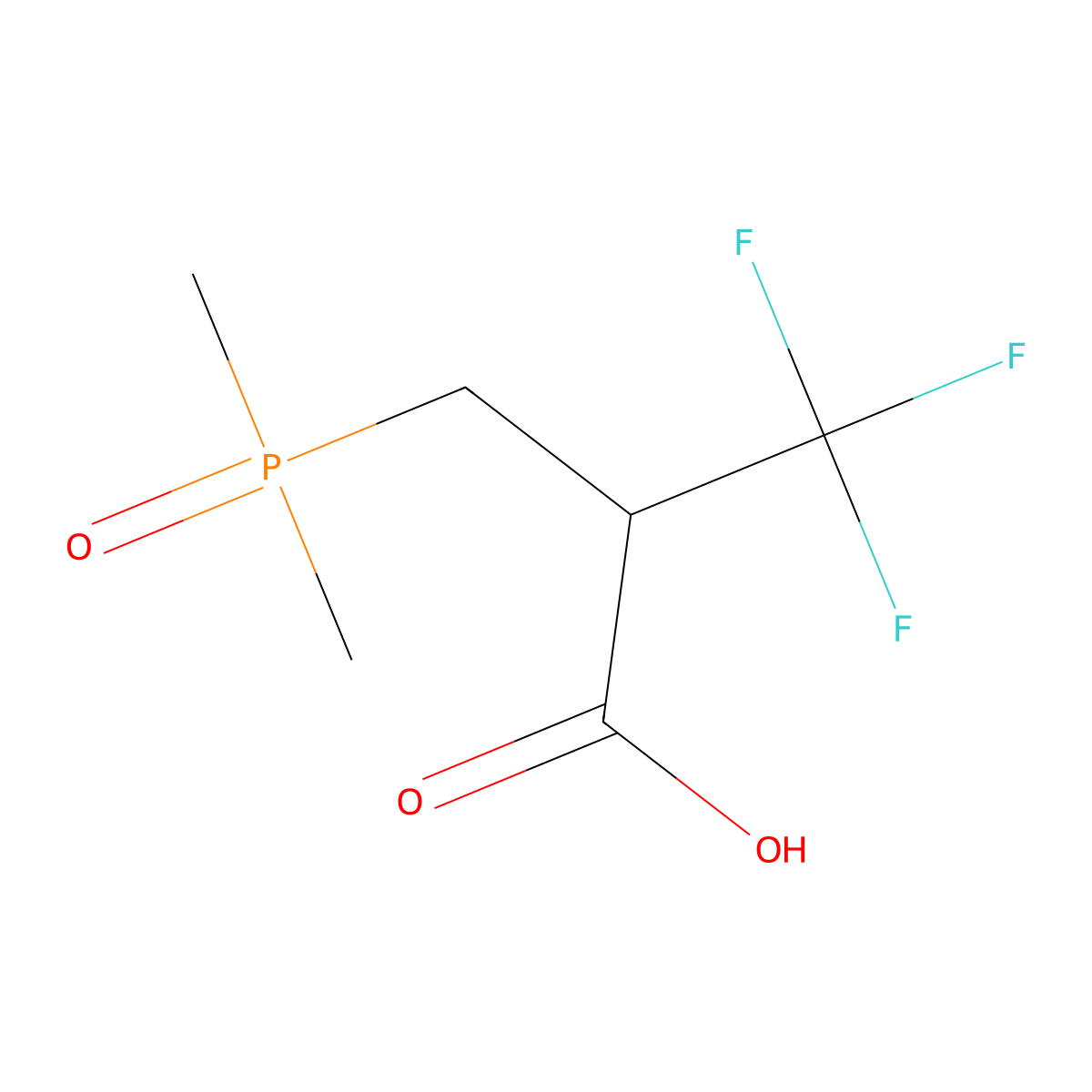 3-(Dimethylphosphoryl)-2-(trifluoromethyl)propanoicacid molecular structure, CAS 2825005-50-1