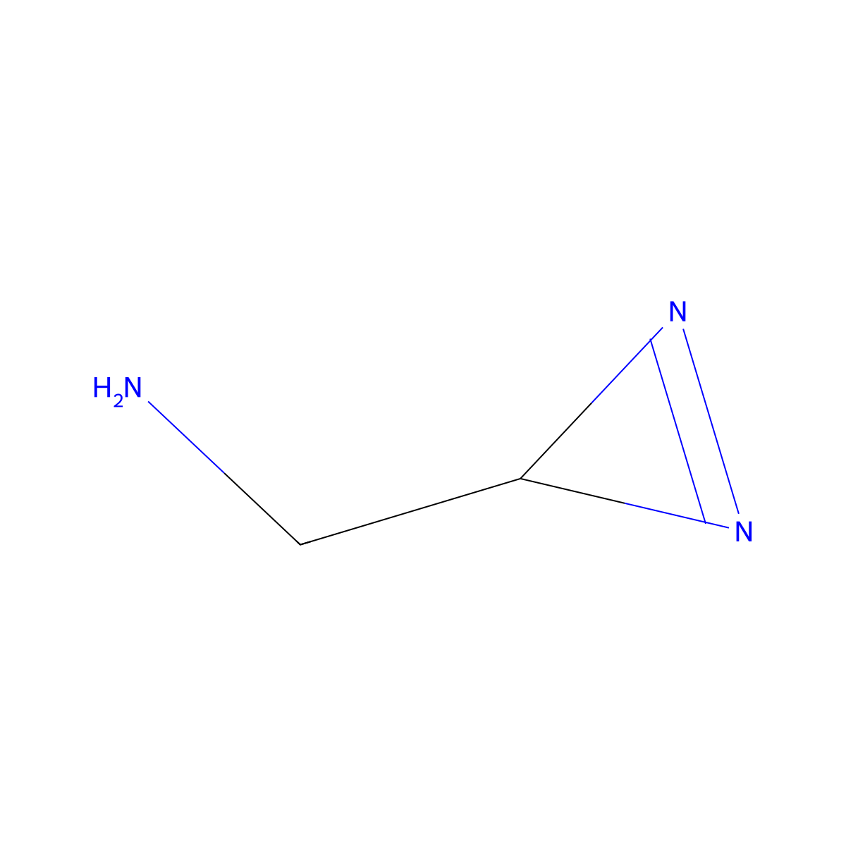 1-(3H-diazirin-3-yl)methanamine molecular structure, CAS 2825005-96-5