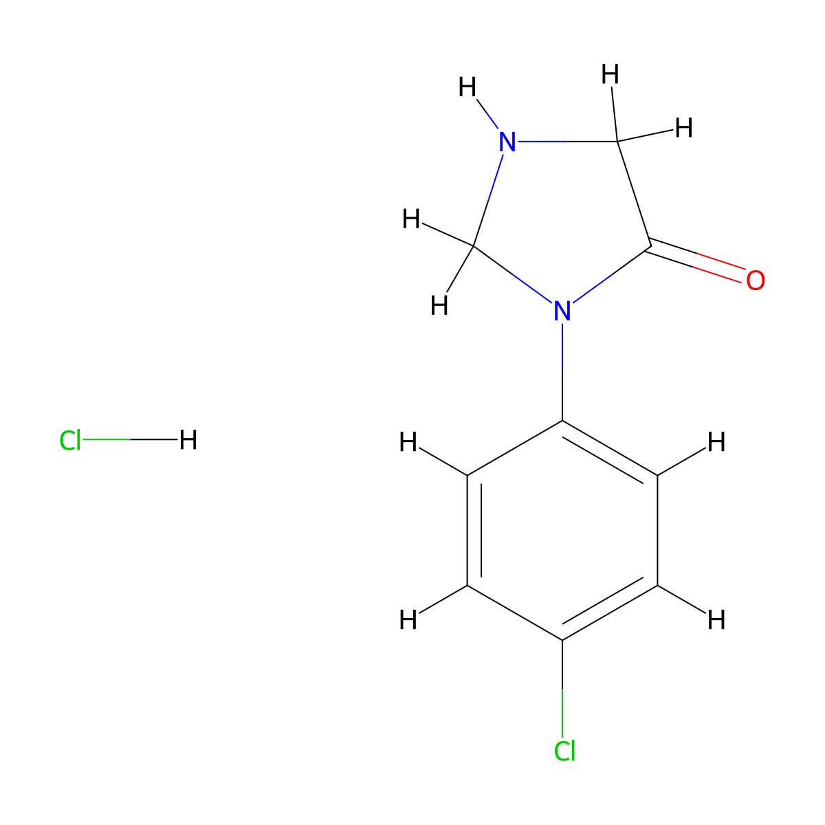 3-(4-Chlorophenyl)imidazolidin-4-one hydrochloride molecular structure, CAS 2825007-35-8