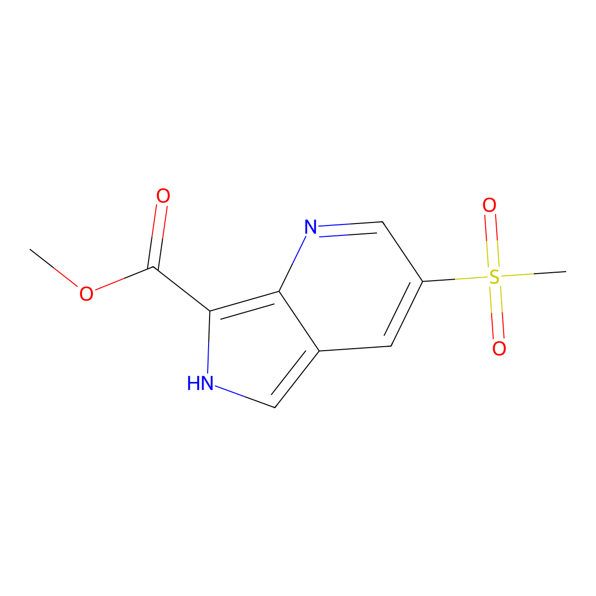 methyl 3-methanesulfonyl-6H-pyrrolo[3,4-b]pyridine-7-carboxylate molecular structure, CAS 2825007-48-3