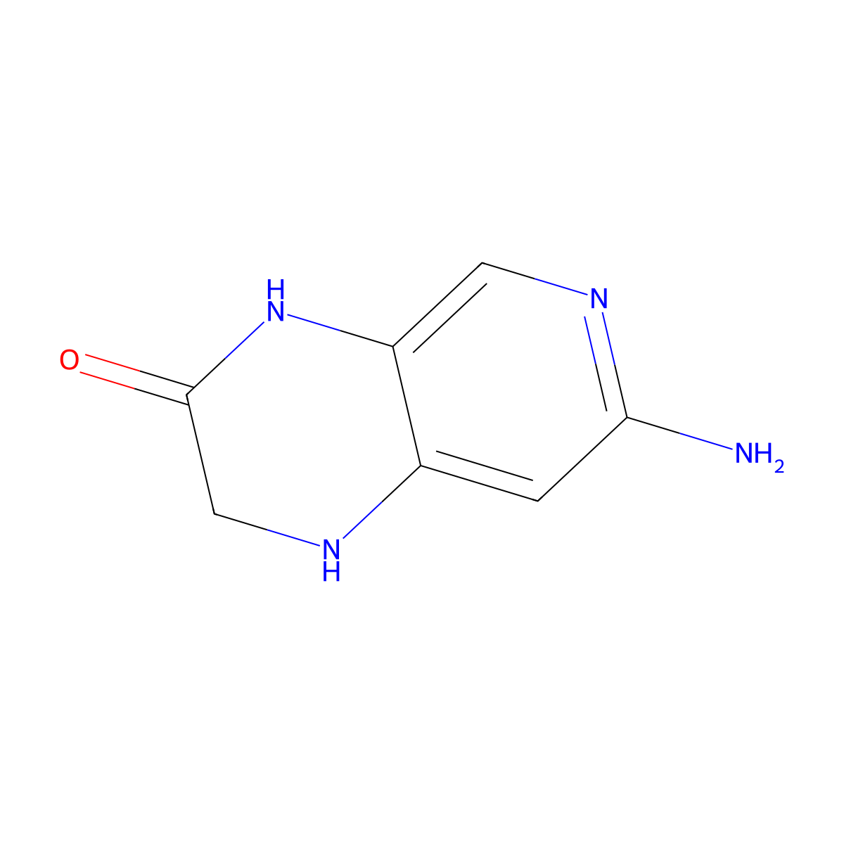 7-amino-1H,2H,3H,4H-pyrido[3,4-b]pyrazin-3-one molecular structure, CAS 2825007-61-0