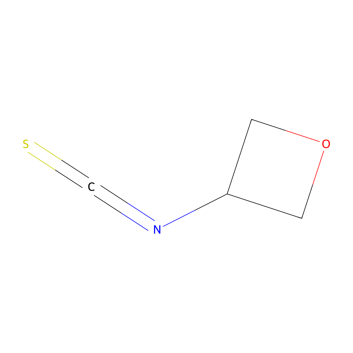 3-Isothiocyanatooxetane molecular structure, CAS 2825007-76-7