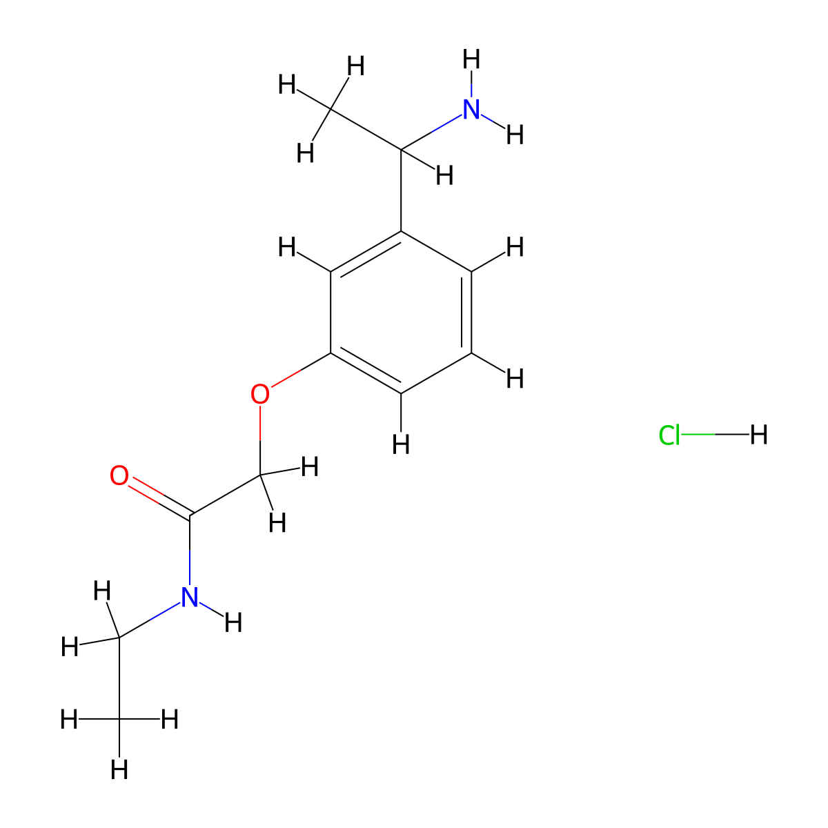 2-[3-(1-aminoethyl)phenoxy]-N-ethylacetamidehydrochloride molecular structure, CAS 2825007-77-8