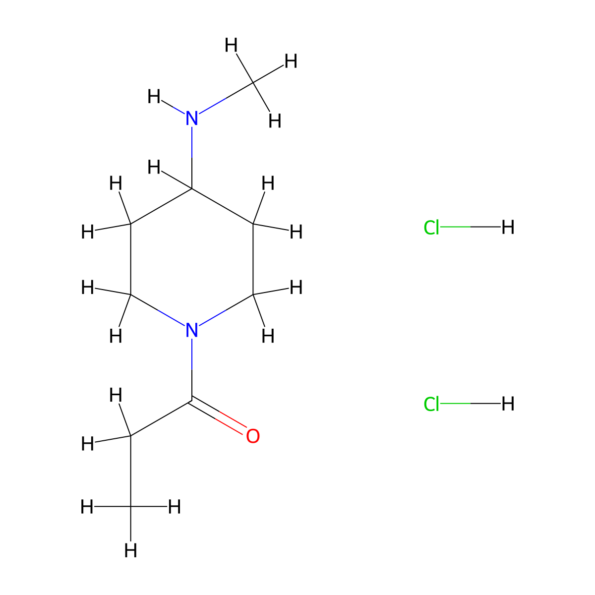 1-[4-(Methylamino)piperidin-1-yl]propan-1-onedihydrochloride molecular structure, CAS 2825007-90-5