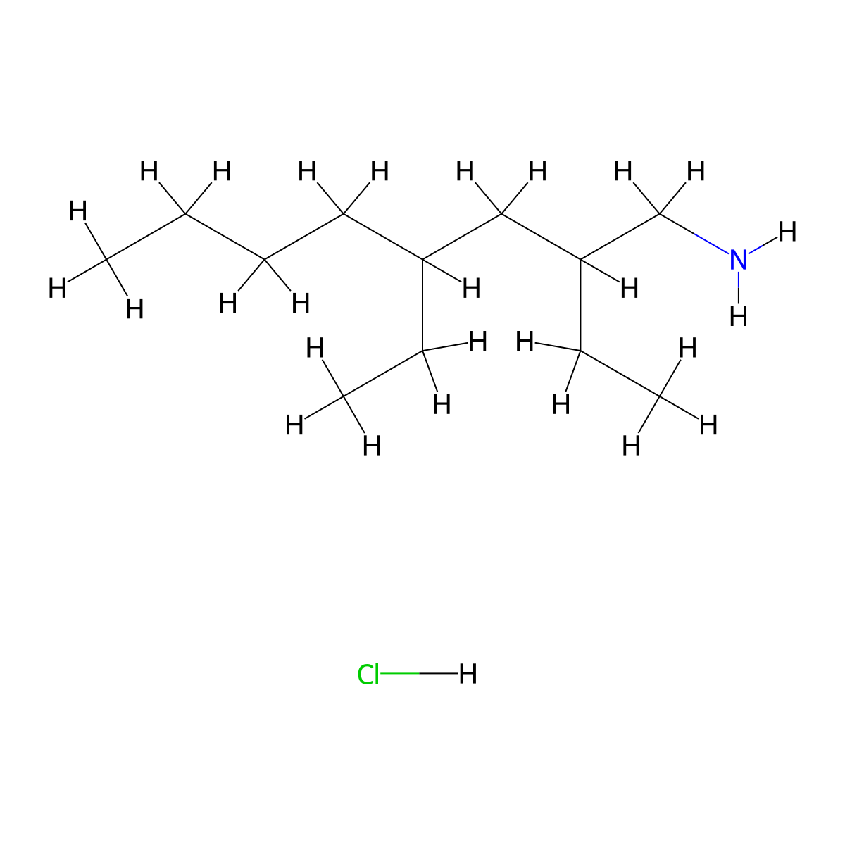 3-(Aminomethyl)-5-ethylnonanehydrochloride molecular structure, CAS 2825008-10-2