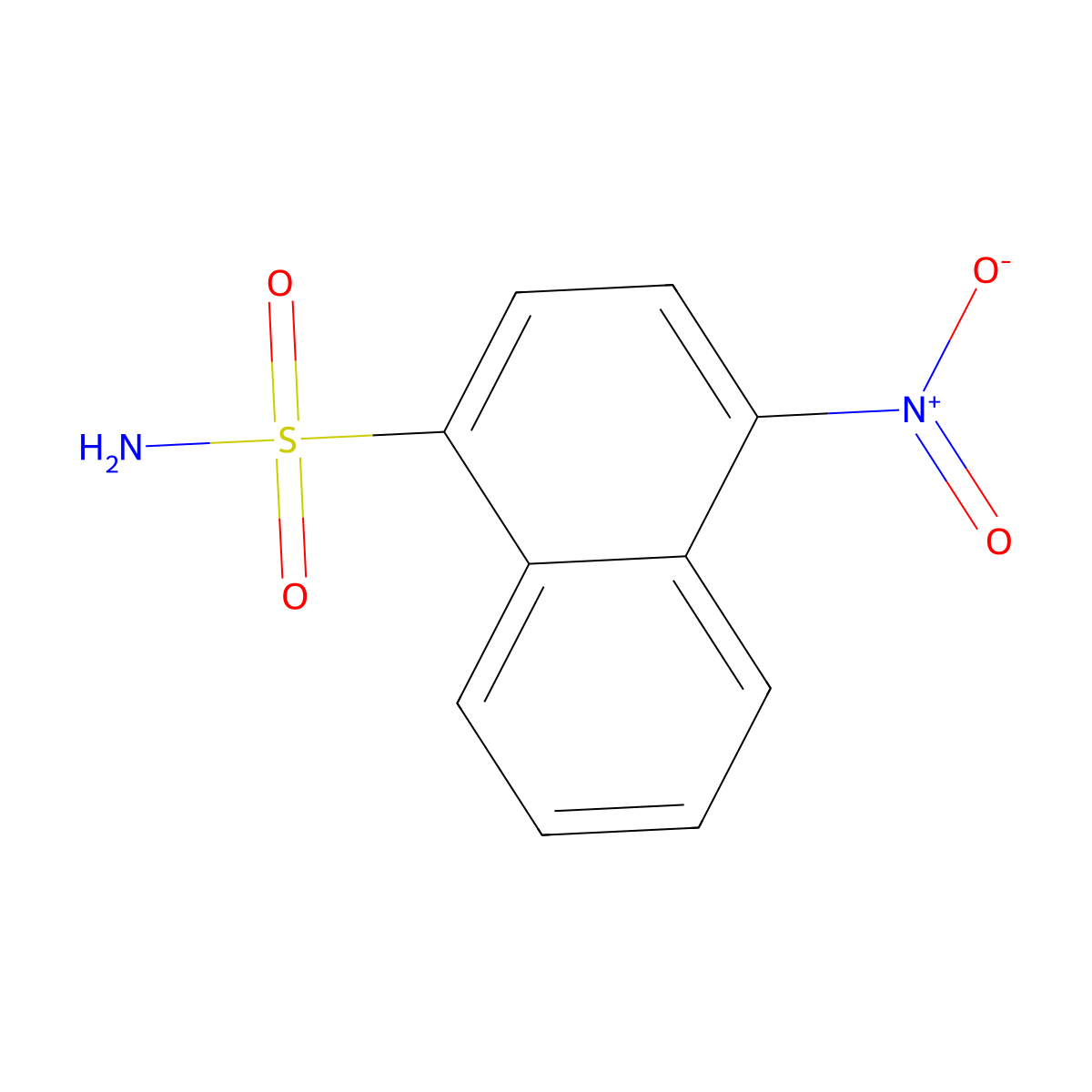 4-Nitronaphthalene-1-sulfonamide molecular structure, CAS 2825008-12-4
