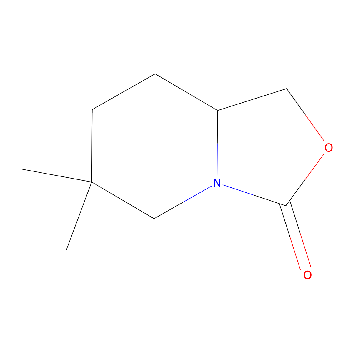 6,6-dimethyl-hexahydro-1H-[1,3]oxazolo[3,4-a]pyridin-3-one molecular structure, CAS 2825011-29-6