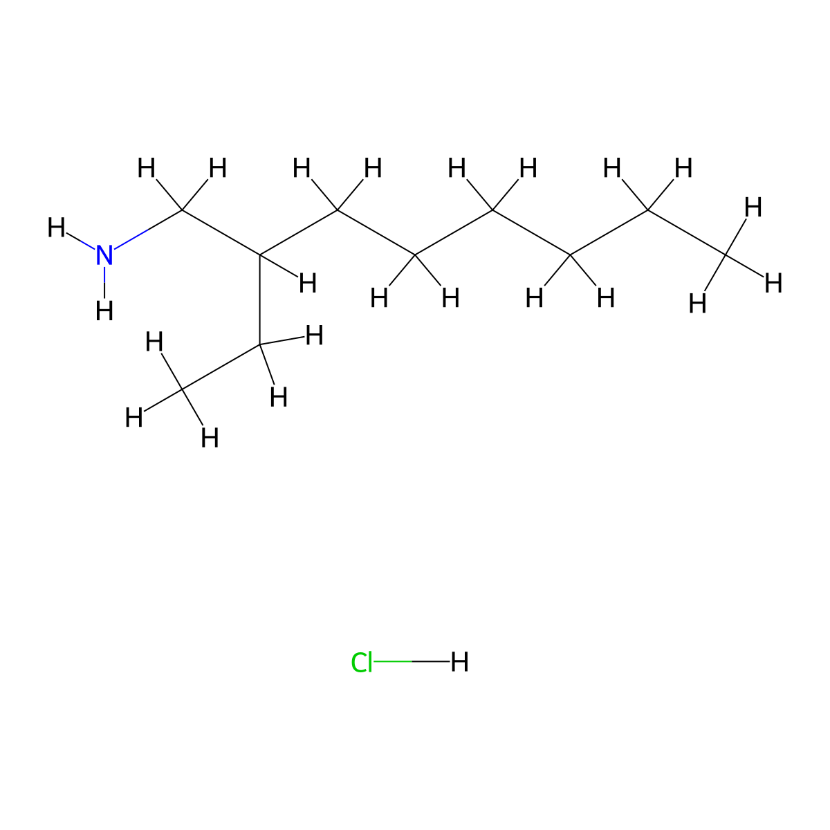 3-(Aminomethyl)nonanehydrochloride molecular structure, CAS 2825011-47-8
