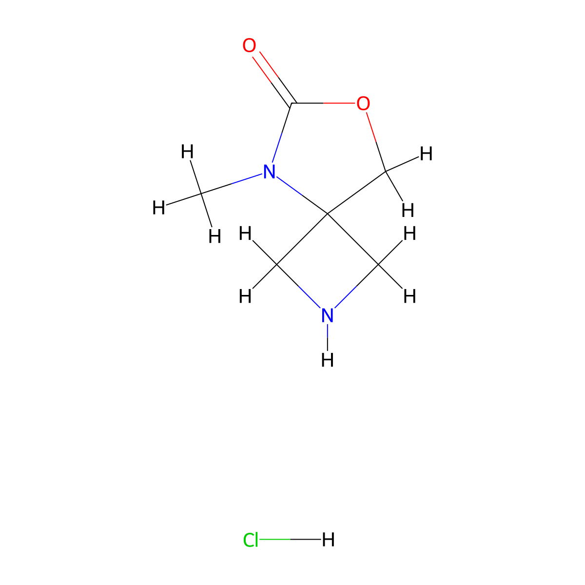 5-Methyl-7-oxa-2,5-diazaspiro[3.4]octan-6-one hydrochloride molecular structure, CAS 2825011-64-9