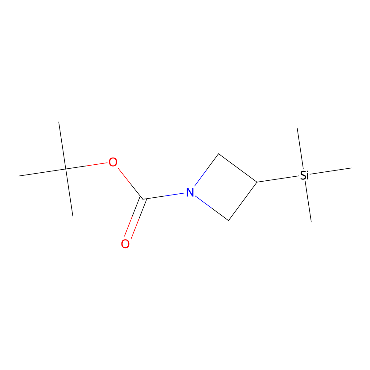 Tert-butyl3-(trimethylsilyl)azetidine-1-carboxylate molecular structure, CAS 2825011-65-0