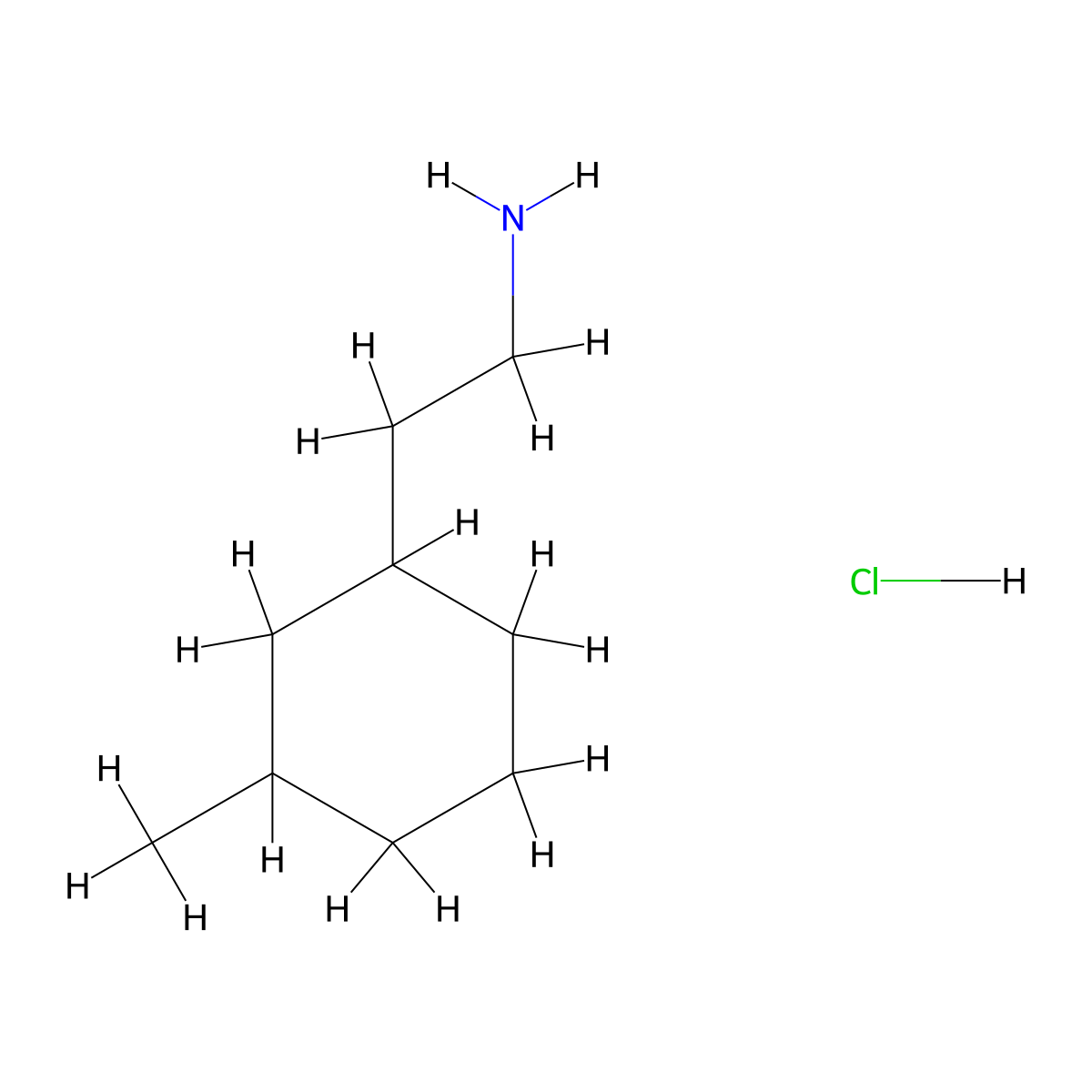 2-(3-Methylcyclohexyl)ethan-1-aminehydrochloride molecular structure, CAS 2825011-70-7