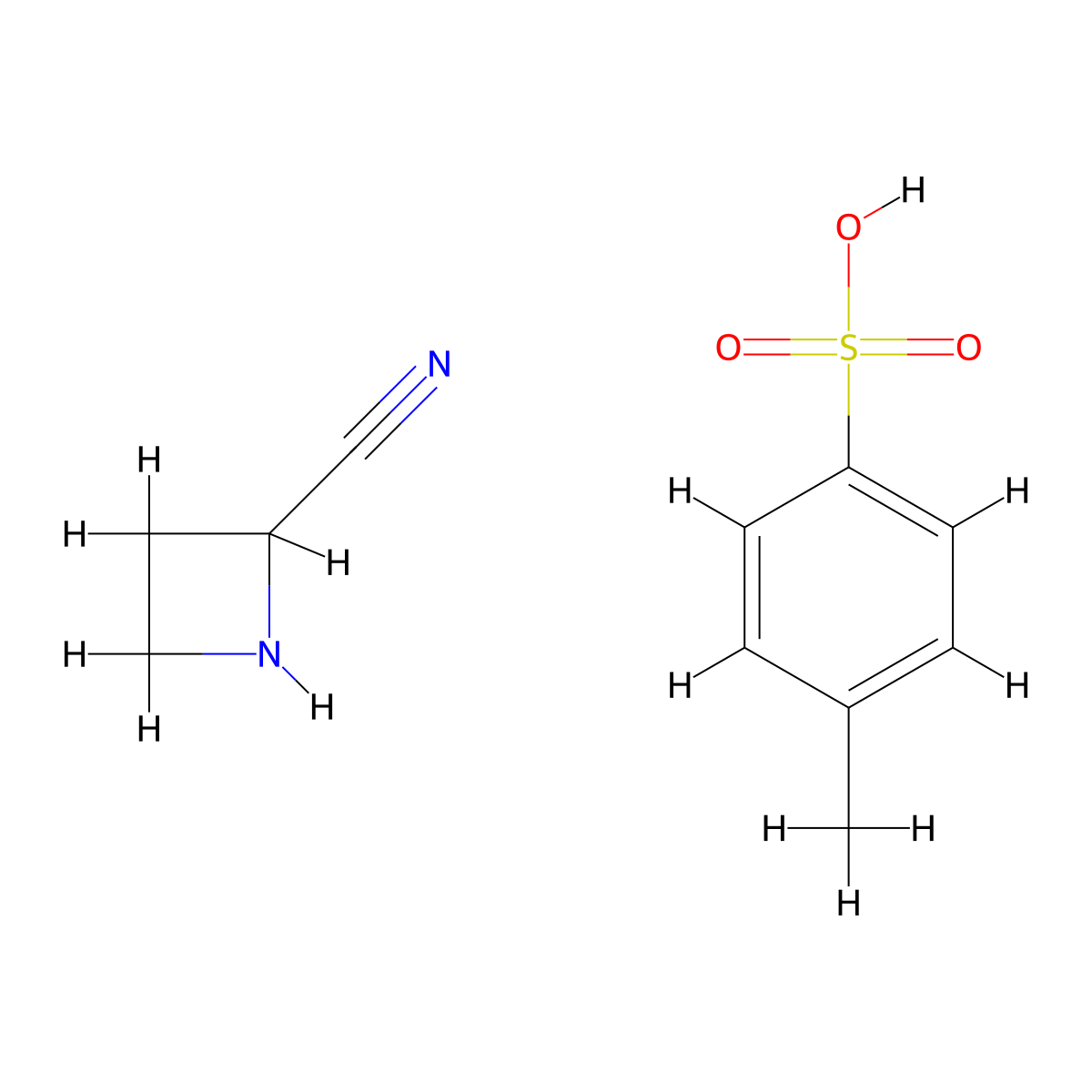 4-Methylbenzene-1-sulfonicacid,azetidine-2-carbonitrile molecular structure, CAS 2825011-72-9