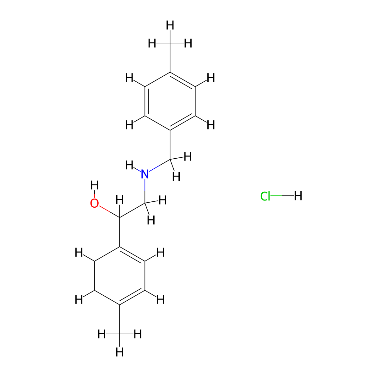 1-(4-Methylphenyl)-2-{[(4-methylphenyl)methyl]amino}ethan-1-ol hydrochloride molecular structure, CAS 2825011-78-5