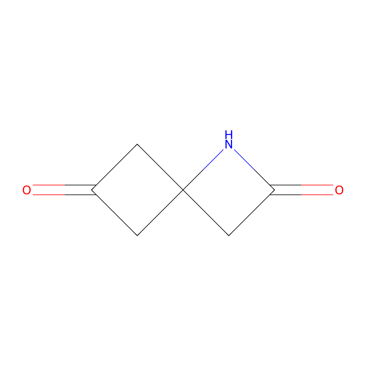 1-Azaspiro[3.3]heptane-2,6-dione molecular structure, CAS 2825011-98-9