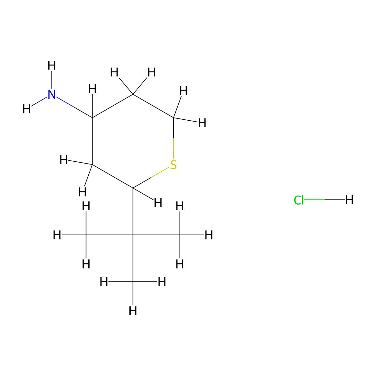 2-Tert-butylthian-4-amine hydrochloride molecular structure, CAS 2825012-40-4