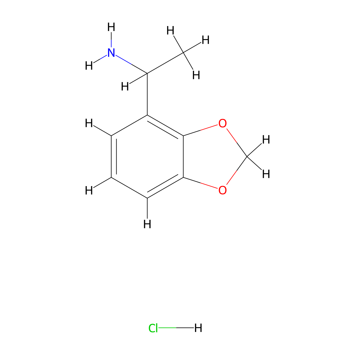 1-(1,3-Dioxaindan-4-yl)ethan-1-aminehydrochloride molecular structure, CAS 2825012-50-6