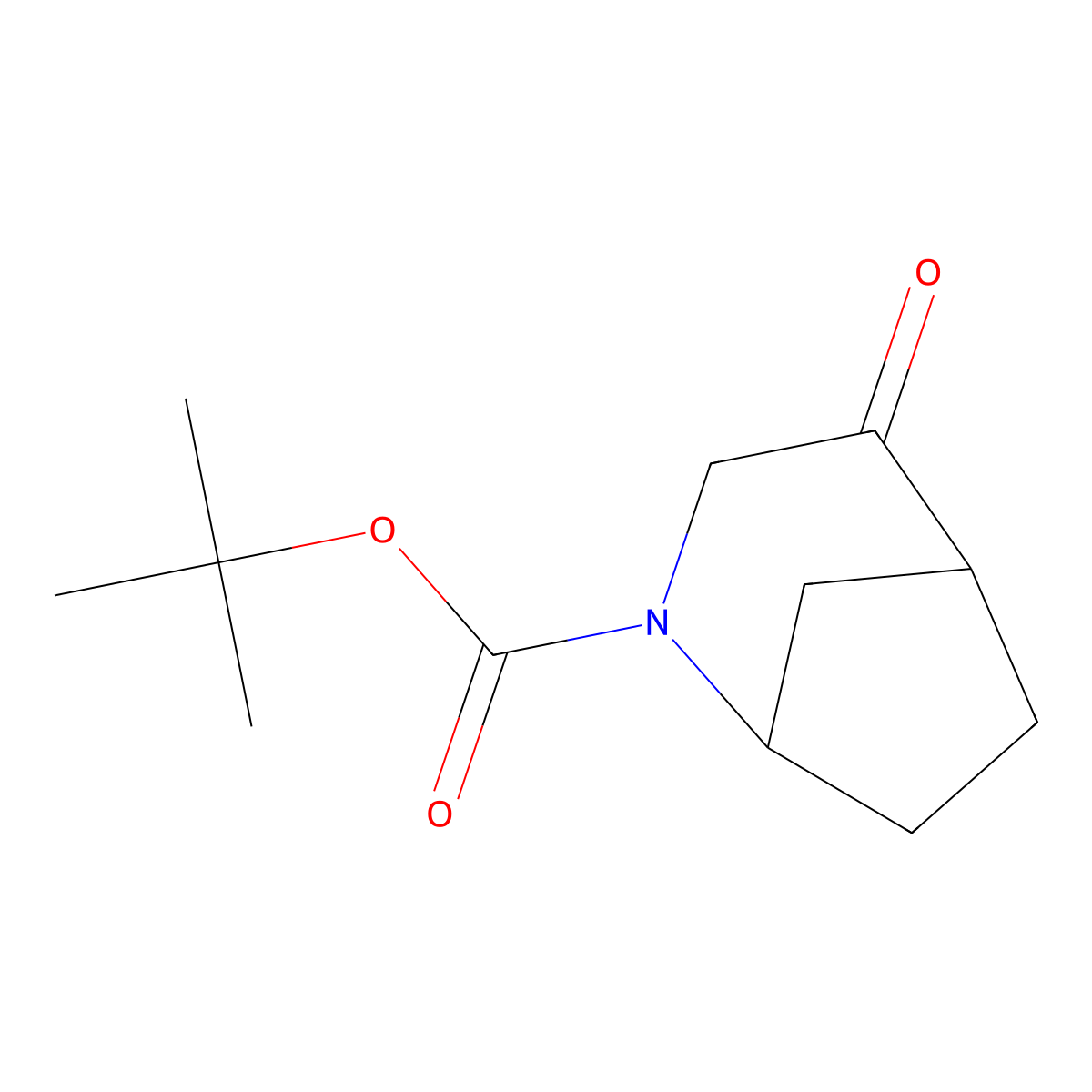 Tert-butyl4-oxo-2-azabicyclo[3.2.1]octane-2-carboxylate molecular structure, CAS 2825012-93-7