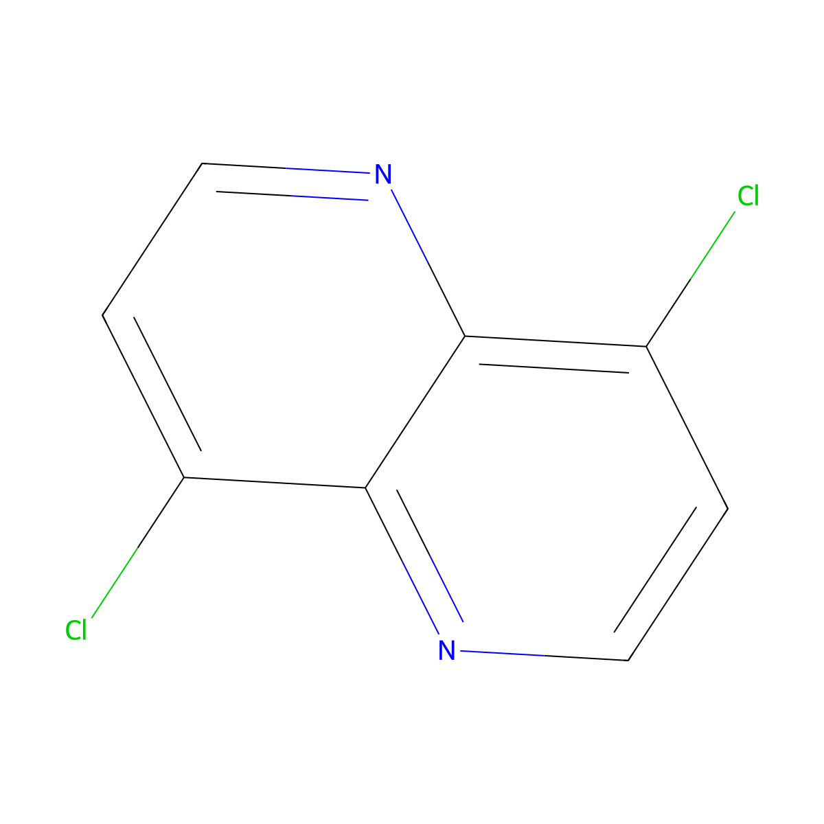 4,8-Dichloro-1,5-naphthyridine molecular structure, CAS 28252-80-4