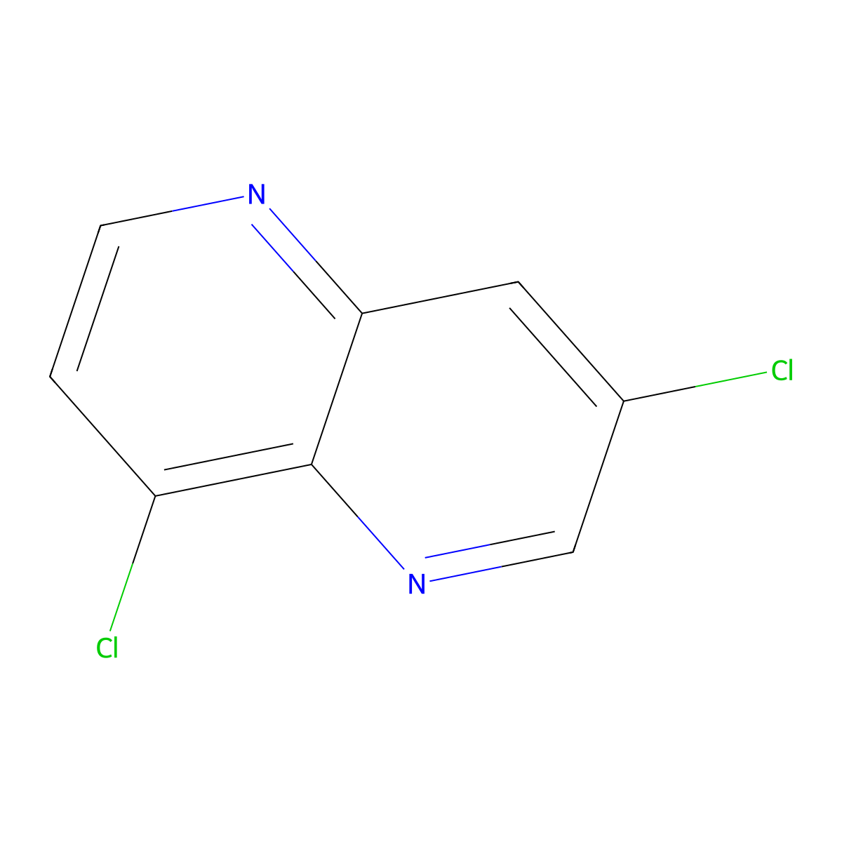 3,8-Dichloro-1,5-naphthyridine molecular structure, CAS 28252-81-5