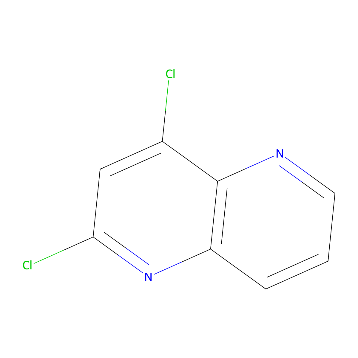 2,4-Dichloro-1,5-naphthyridine molecular structure, CAS 28252-82-6