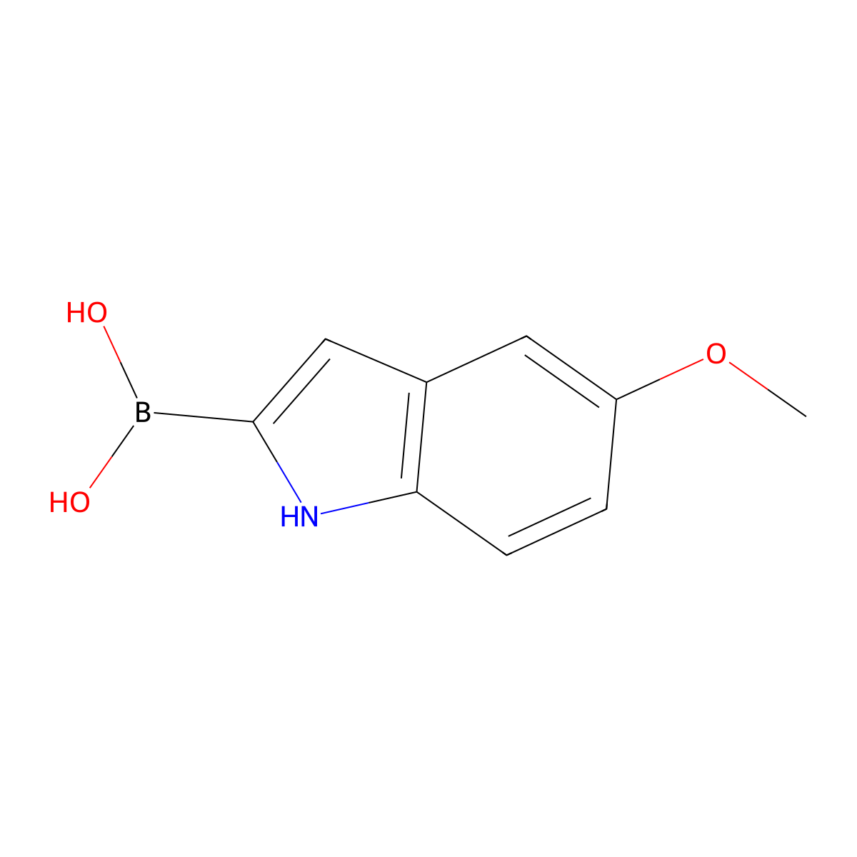 5-Methoxy-1H-indole-2-boronic acid molecular structure, CAS 282528-61-4